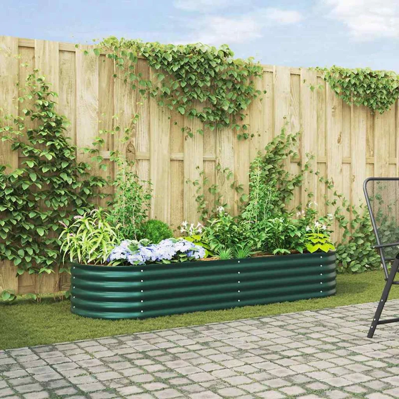 Cama Elevada Verde 240 X 80 X 44 Cm Acero