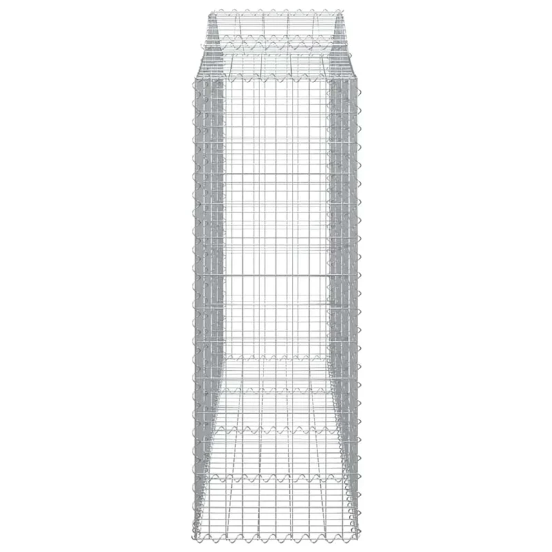 Cestas Gaviones 12 Uds Forma De Arco Hierro 200x50x140/160 Cm