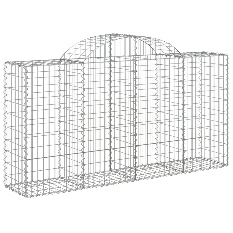 Cestas De Gaviones 10 Uds Forma De Arco Hierro 200x50x100/120cm