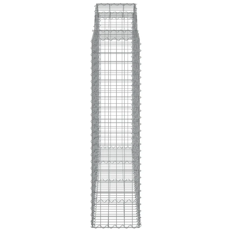 Cestas De Gaviones 8 Uds Forma De Arco Hierro 200x50x160/180 Cm