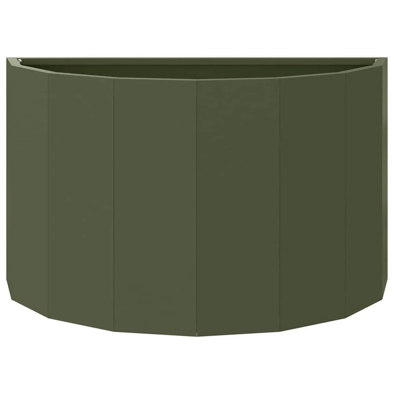 Jardinera Verde Oliva 60 X 30 X 35 Cm Acero
