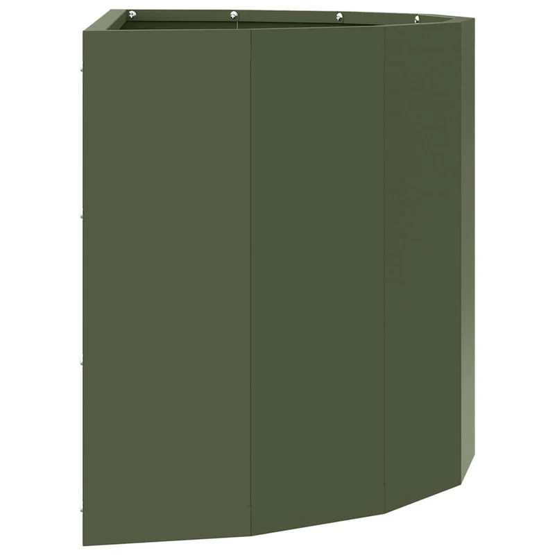 Jardinera Verde Oliva 60 X 30 X 35 Cm Acero