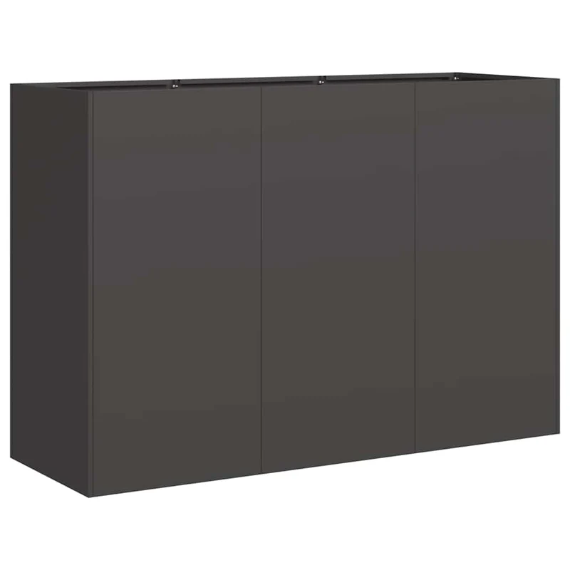 Jardinera De Acero Laminado En Frío Negro 120x40x80 Cm