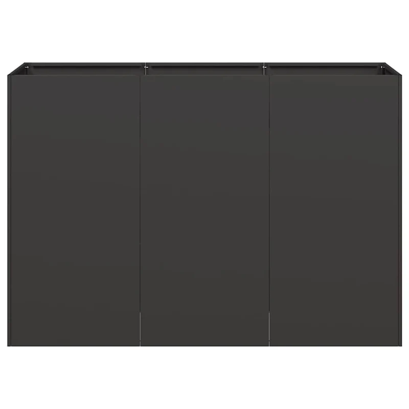 Jardinera De Acero Laminado En Frío Negro 120x40x80 Cm