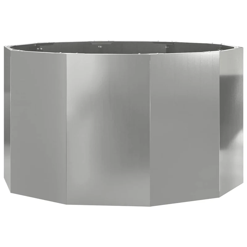 Jardinera Plateado 90 X 90 X 50 Cm Acero Galvanizado