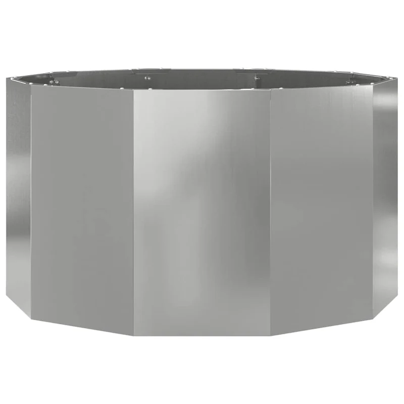 Jardinera Plateado 90 X 90 X 50 Cm Acero Galvanizado