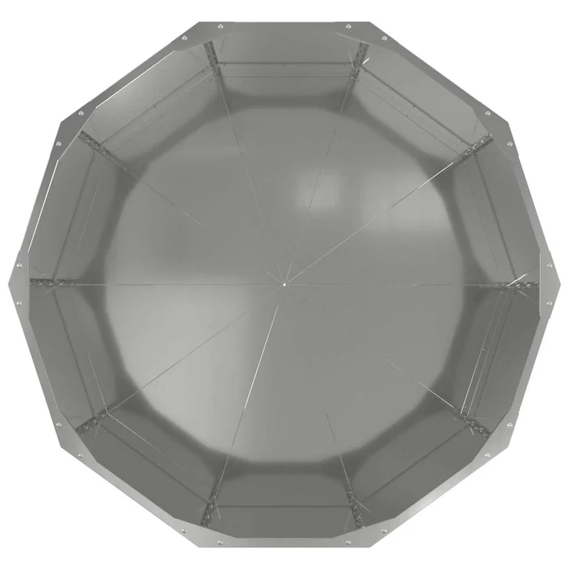 Jardinera Plateado 90 X 90 X 50 Cm Acero Galvanizado