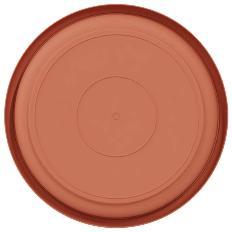 Bandeja Redonda Para Flores 6 Uds. Rojo Ladrillo Ø 17,5 X 2 Cm