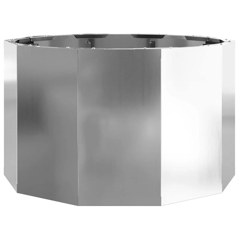 Jardinera Plateado 60 X 60 X 35 Cm Acero Galvanizado