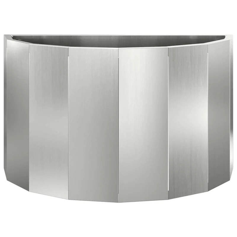 Jardinera Plateado 60 X 30 X 35 Cm Acero Galvanizado