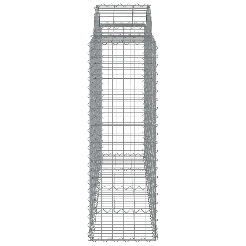 Cestas De Gaviones 8 Uds Forma De Arco Hierro 200x50x120/140 Cm
