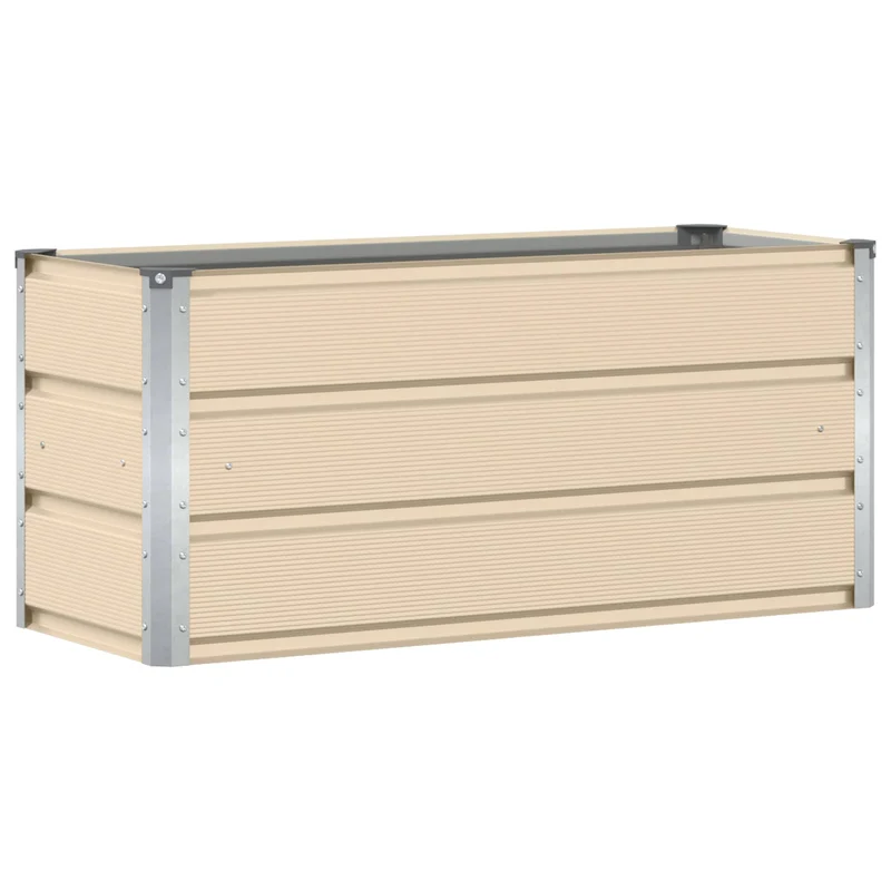 Jardinera Marfil 100 X 40 X 45 Cm Acero