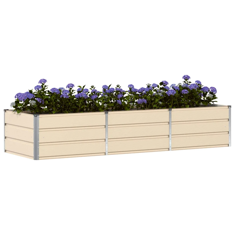 Jardinera Marfil 240 X 80 X 45 Cm Acero