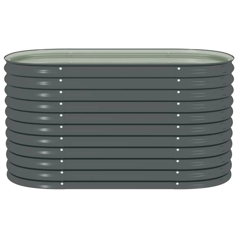 Arriate De Acero Galvanizado Gris 160x80x81 Cm