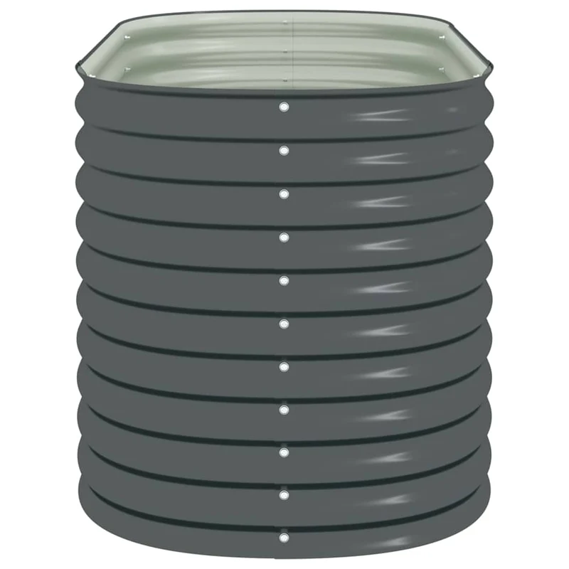 Arriate De Acero Galvanizado Gris 160x80x81 Cm