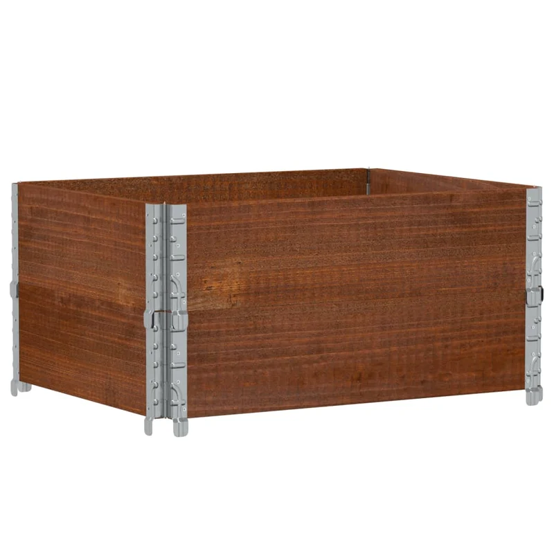 Jardinera De Madera Maciza De Pino Marrón 80x60 Cm