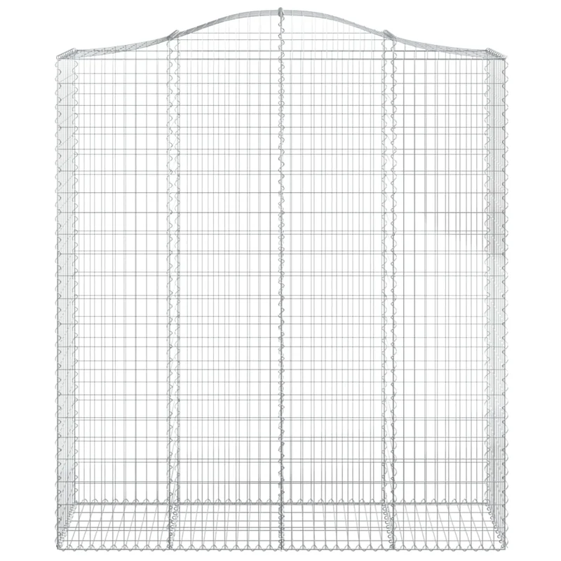 Cestas De Gaviones 5 Uds Forma De Arco Hierro 200x50x220/240 Cm