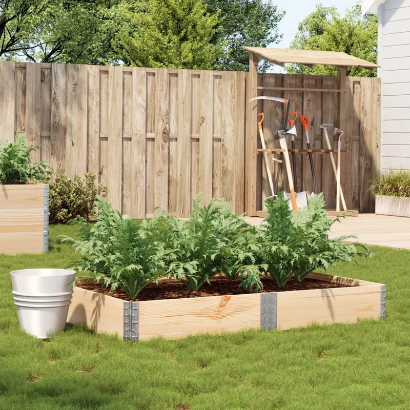 Jardinera De Madera Maciza De Pino 150x100 Cm