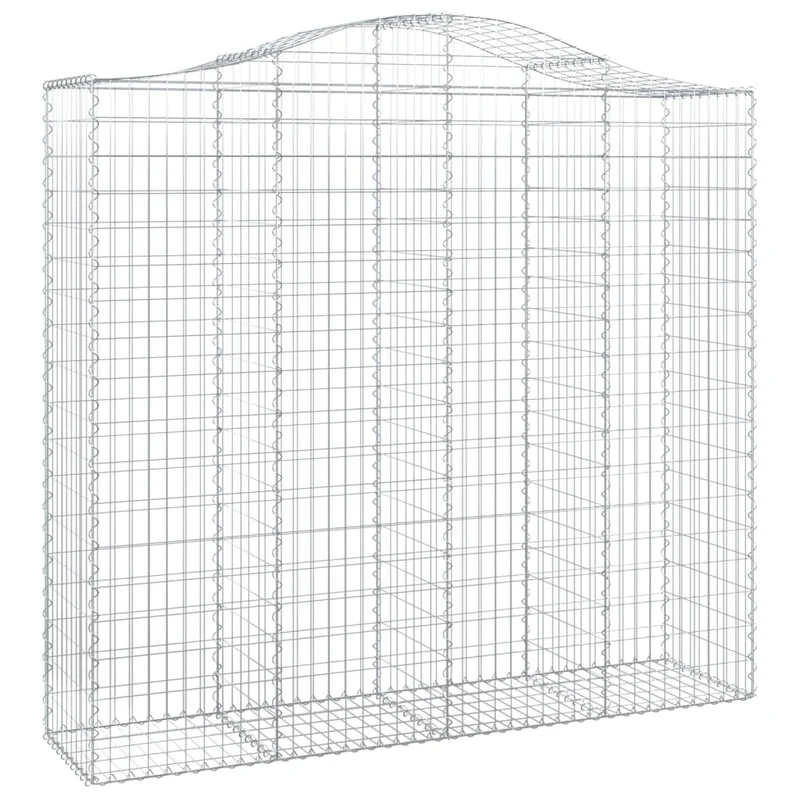 Cestas De Gaviones 3 Uds Forma De Arco Hierro 200x50x180/200 Cm