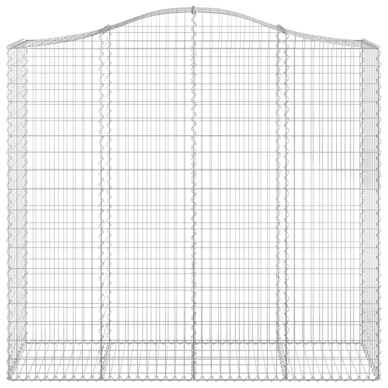 Cestas De Gaviones 3 Uds Forma De Arco Hierro 200x50x180/200 Cm