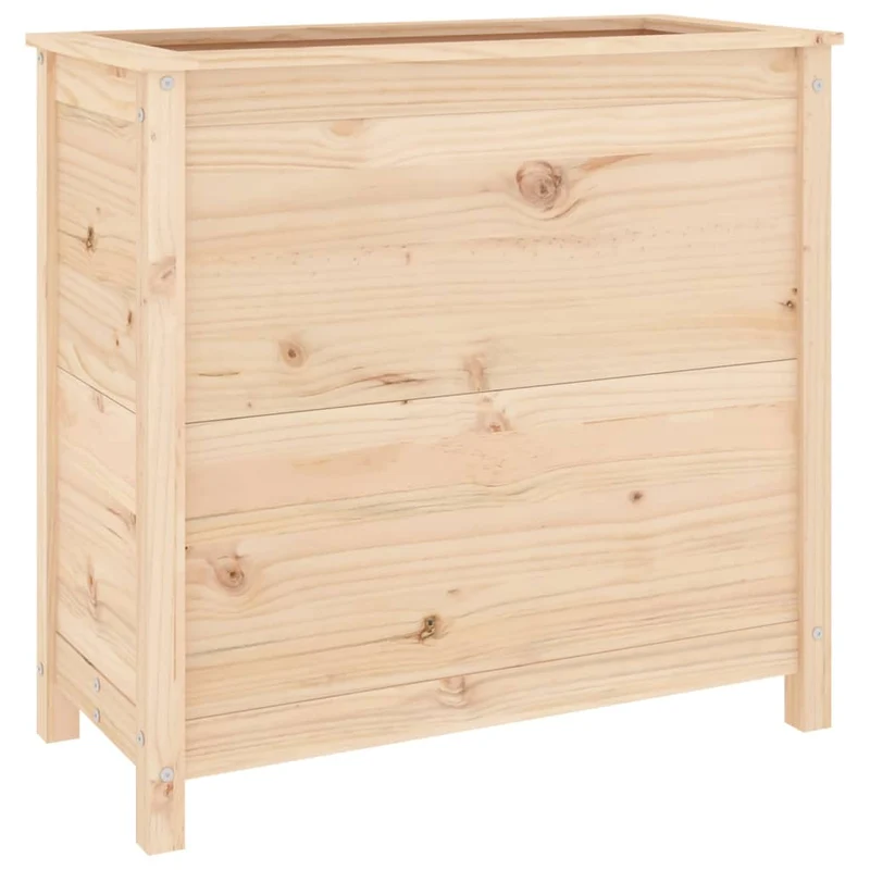 Jardinera Madera Maciza De Pino 82,5x40x78 Cm