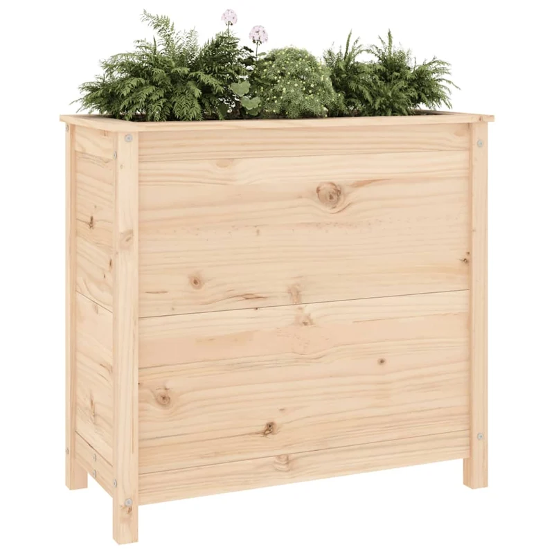 Jardinera Madera Maciza De Pino 82,5x40x78 Cm