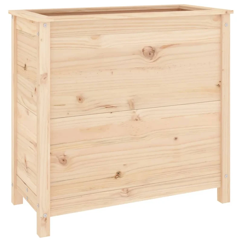 Jardinera Madera Maciza De Pino 82,5x40x78 Cm