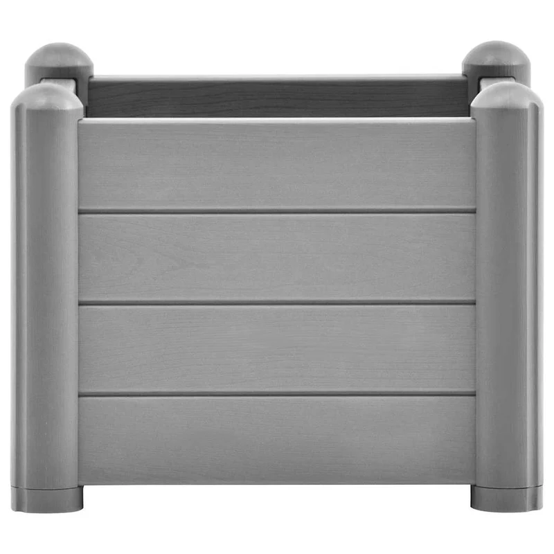 Arriate De Jardín Pp Gris Piedra 43x43x35 Cm
