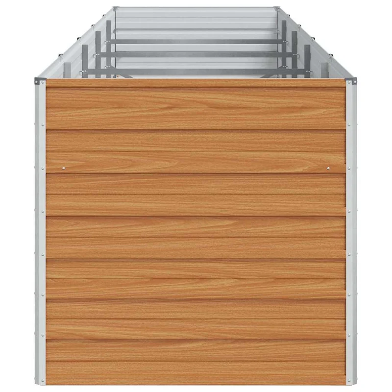 Arriate Elevado Marrón Claro 400 X 80 X 77 Cm Acero Galvanizado