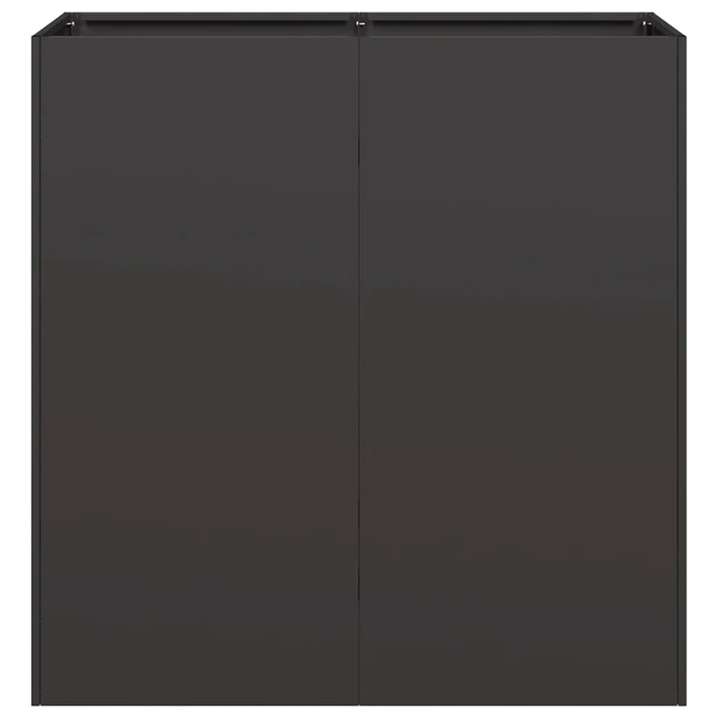 Jardinera De Acero Laminado En Frío Negro 80x40x80 Cm