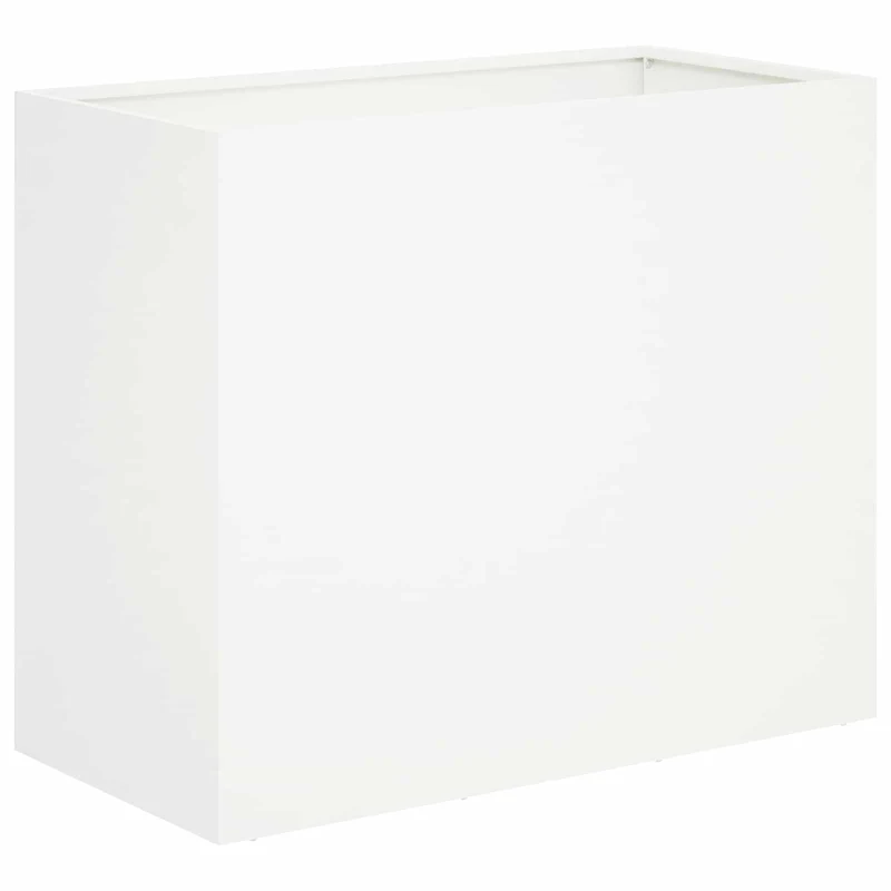 Macetero De Jardín 2 Uds. Blanco 60 X 30 X 40 Cm