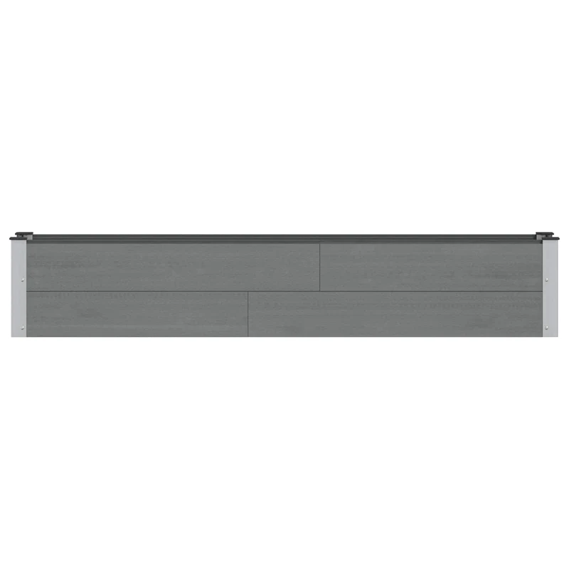 Arriate Elevado Gris 200 X 30 X 36 Cm Wpc Y Aluminio