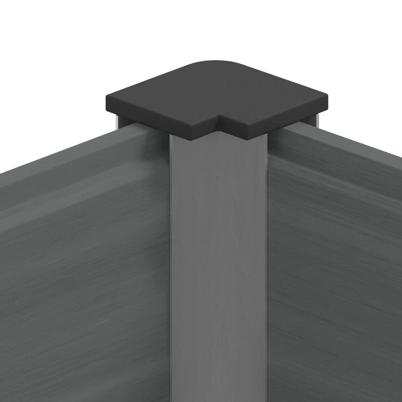Arriate Elevado Gris 200 X 30 X 36 Cm Wpc Y Aluminio
