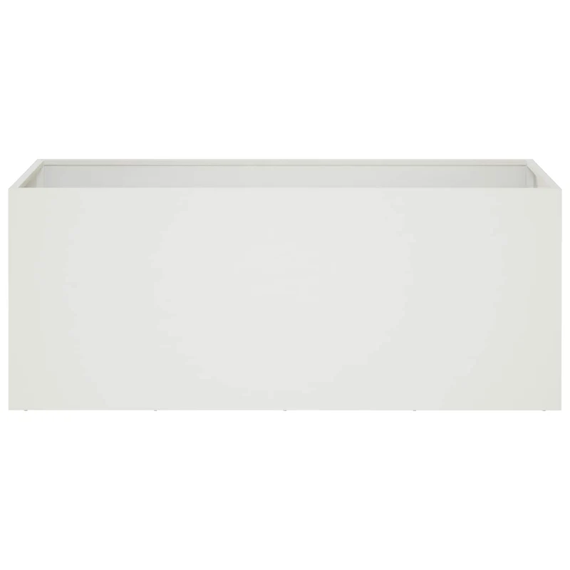 Macetero De Jardín 2 Uds. Blanco 80 X 40 X 40 Cm