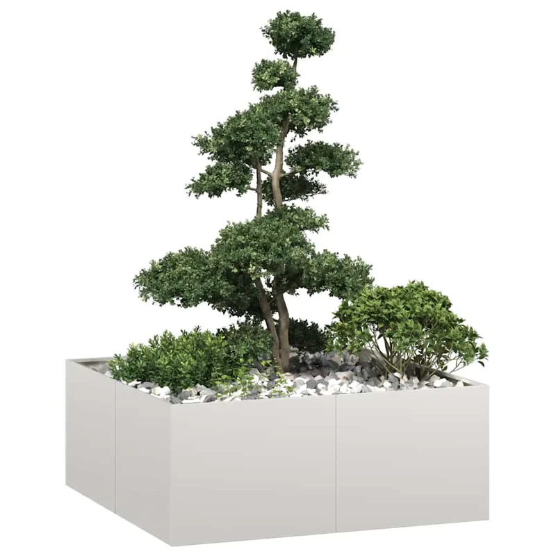 Jardinera 100x100x40 Cm Acero Inoxidable