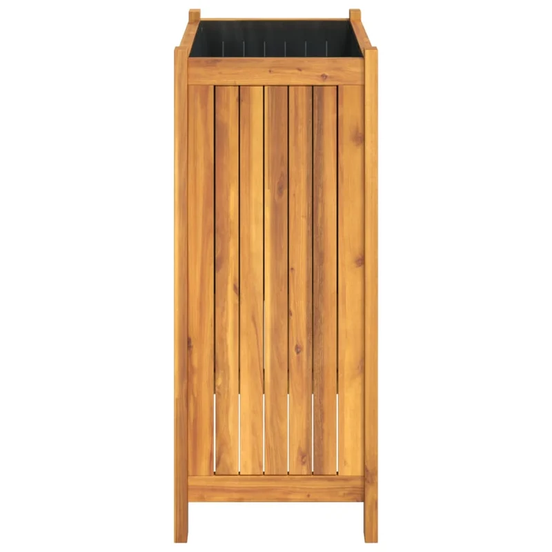 Jardinera Con Forro Madera Maciza De Acacia 54x31x75 Cm