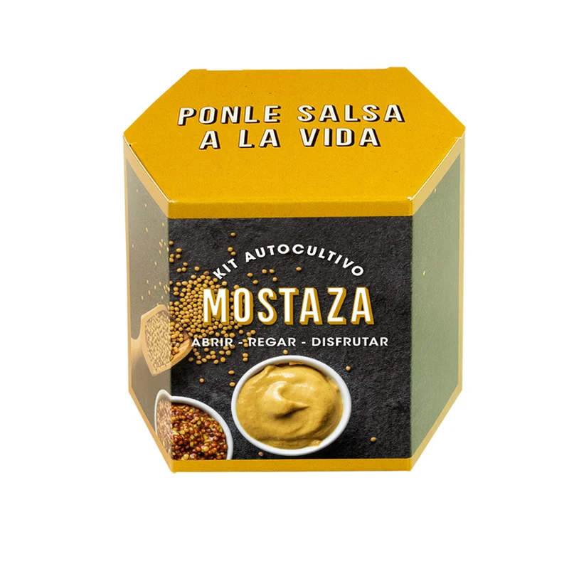 Kit Autocultivo de Mostaza Cultiva tus Propias Semillas en Casa | Fácil y Rápido - Resetea