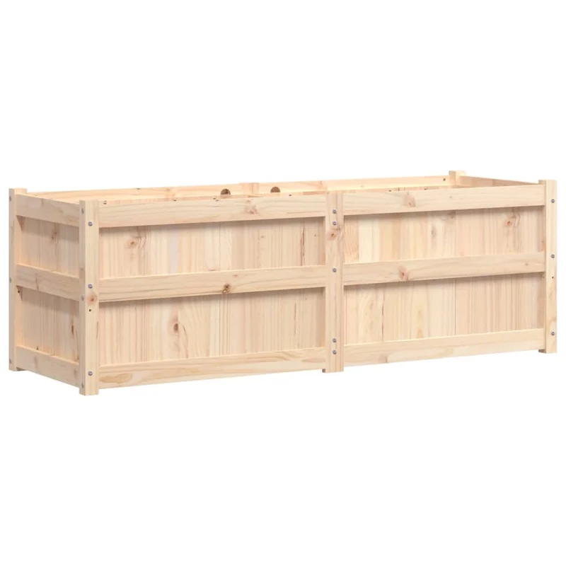 Jardinera De Madera Maciza De Pino 150x50x50 Cm