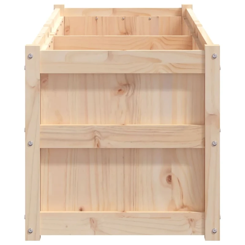 Jardinera De Madera Maciza De Pino 150x50x50 Cm