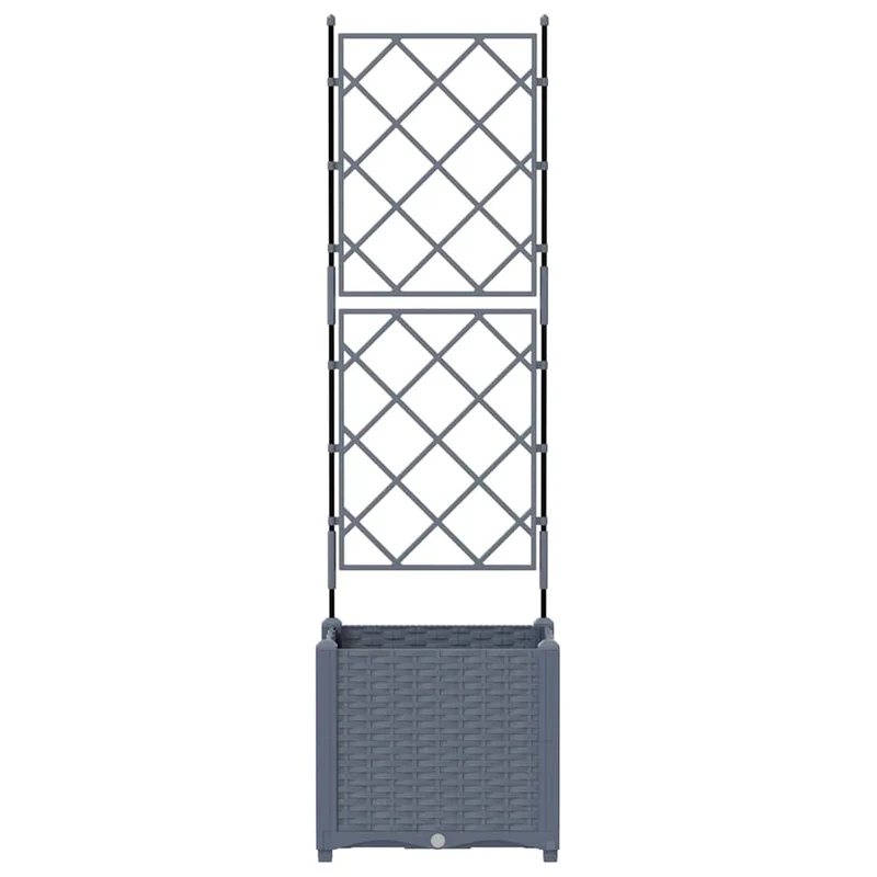 Macetero De Jardín Gris Claro 40 X 40 X 143 Cm Pp
