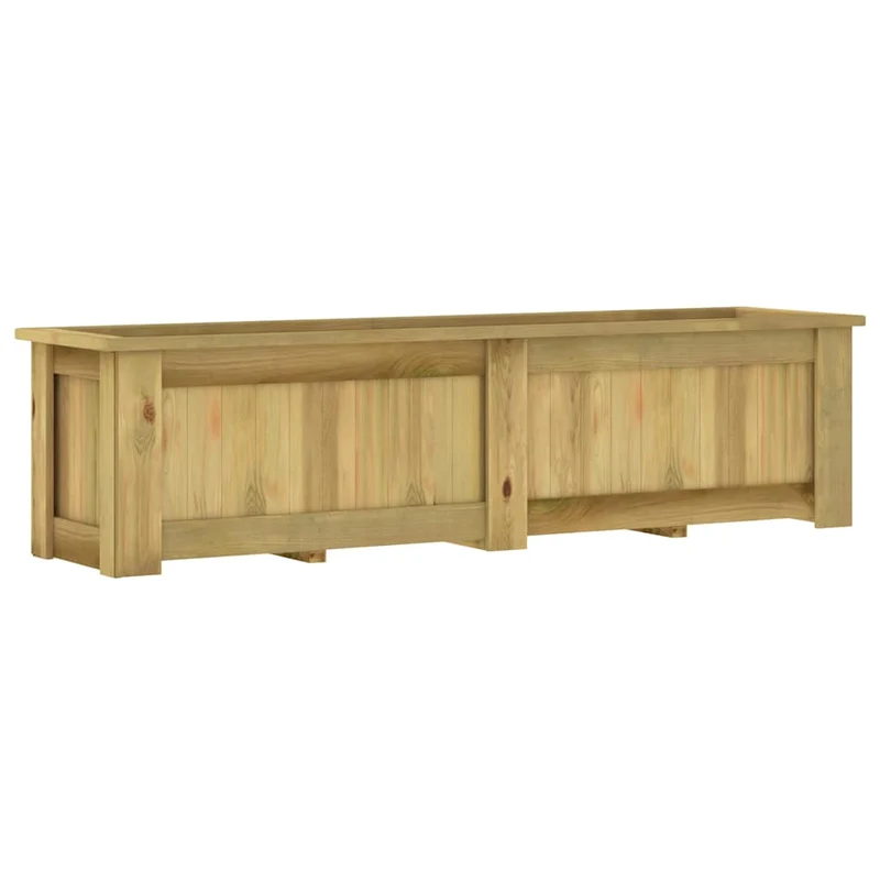 Arriate De Madera De Pino Impregnada 196x50x50 Cm