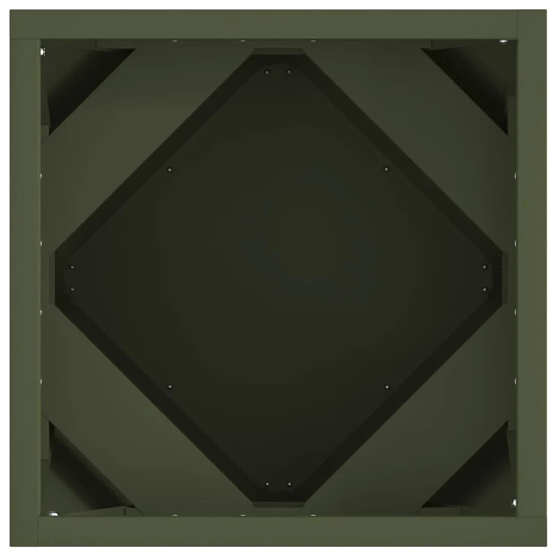 Jardinera Verde Oliva 30 X 30 X 30 Cm Acero