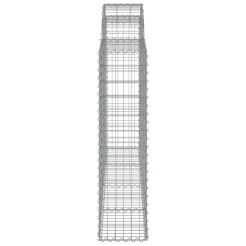 Cestas De Gaviones 4 Uds Forma De Arco Hierro 200x30x120/140 Cm