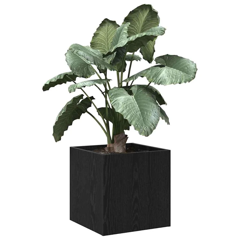 Caja De Macetas Roble Negro 40 X 40 X 40 Cm