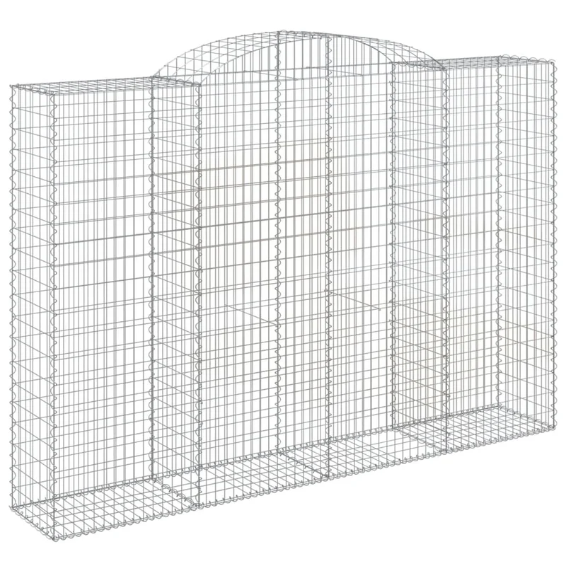 Cestas De Gaviones 5 Uds Forma De Arco Hierro 300x50x200/220 Cm