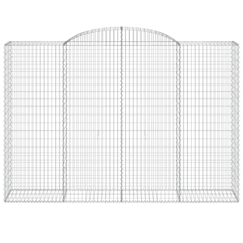 Cestas De Gaviones 5 Uds Forma De Arco Hierro 300x50x200/220 Cm