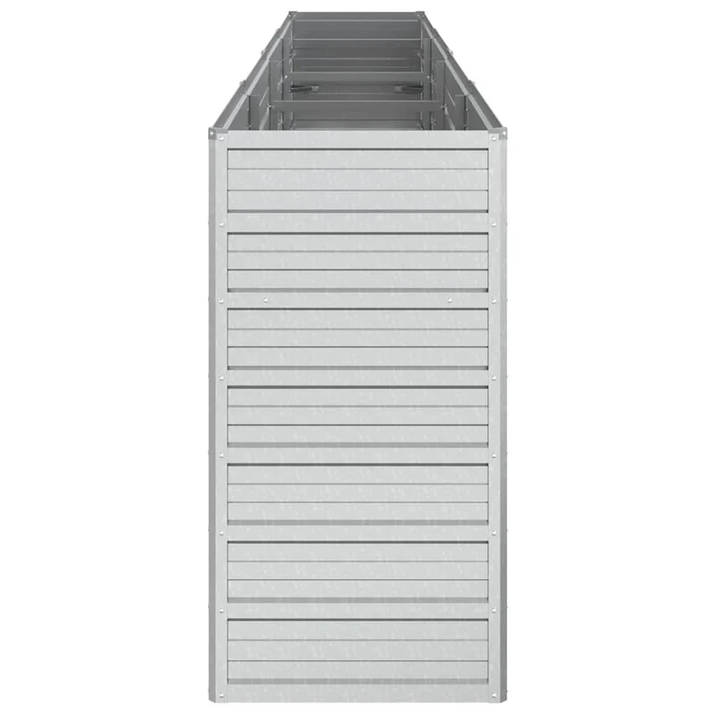 Arriate De Acero Galvanizado Plateado 320x40x77 Cm