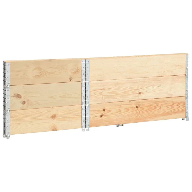 Arriates De Madera Maciza De Pino 3 Unidades 50x100 Cm