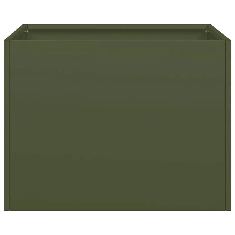 Jardinera Acero Verde Oliva 40x40x30 Cm