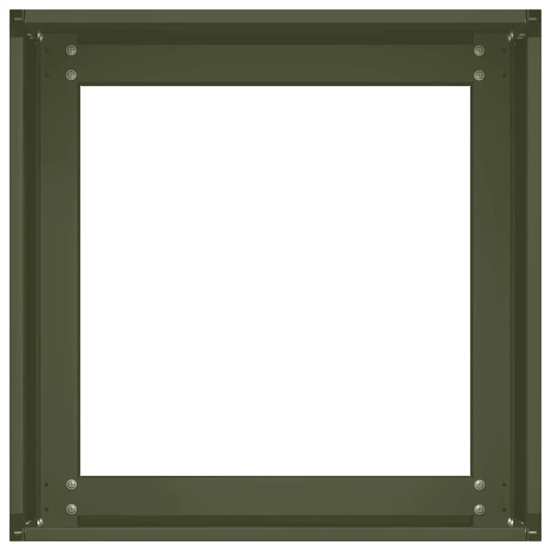 Jardinera Acero Verde Oliva 40x40x30 Cm